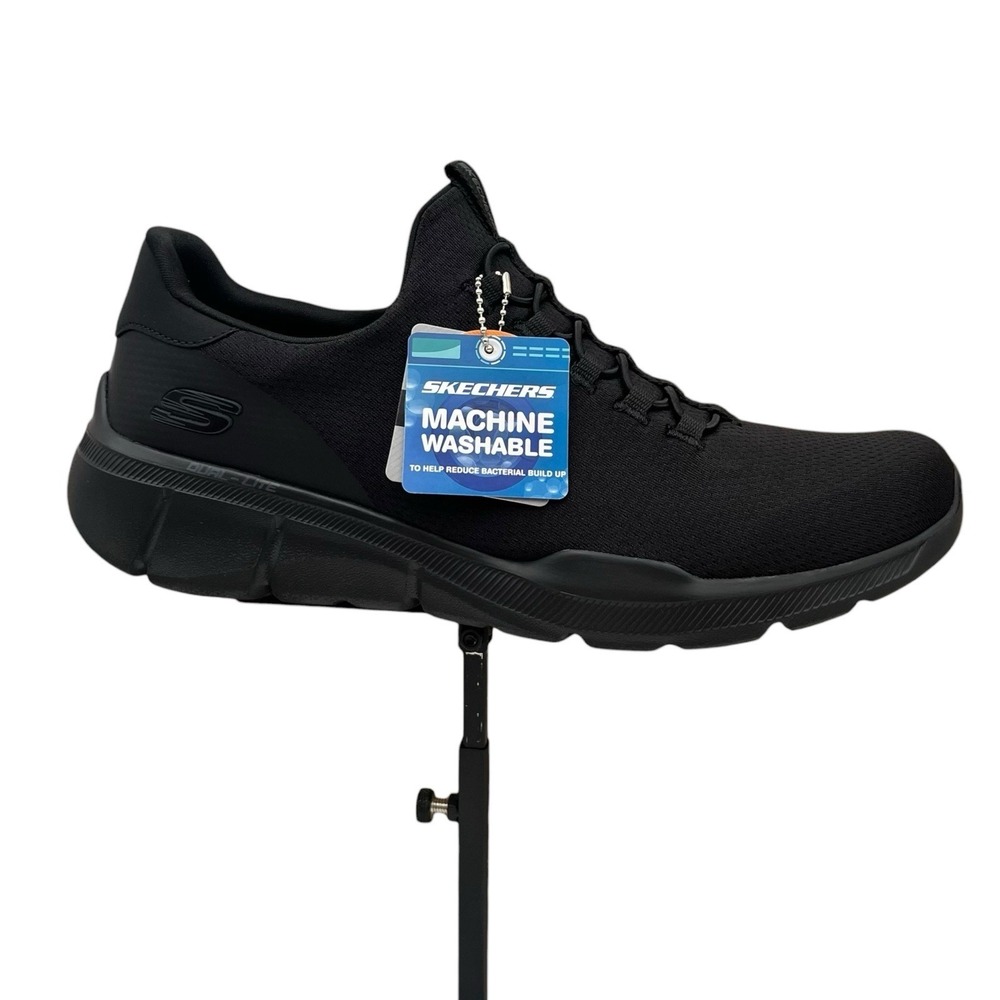 Skechers Equalizer 4.0 Voltis Men's Slip-on Walking Sneaker Size 9.5 Solid Black